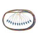 DYNAMIX 2M LC Pigtail G657A1 12 Pk Colour Coded, 900um Single-mode Fibre, Tight Buffer LSZH Jacket - Office Connect 2018