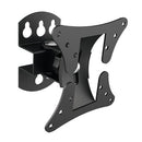 BRATECK 13''-27'' Monitor wall mount Pivot, tilt, and swivel. Supports VESA 50x50,75x75,100x100. Max Load: 30Kgs. Colour: Black - Office Connect 2018