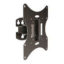 BRATECK 23''-42'' Pivoting wall mount bracket. Tilt and swivel. Supports VESA 75x75,100x100,200x100,200x200. Max Load 30Kgs. Hidden cable management. Colour Black. - Office Connect 2018