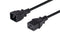 DYNAMIX 0.5M IEC 16A Power Extension Cord. (C20 Plug to C19 Socket) 1.5mm. BLACK COLOUR - Office Connect 2018