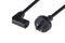 DYNAMIX 3M 3-Pin Plug to Right Angled IEC C13 Female Connector 10A SAA Approved Power Cord. 1.0mm copper core. BLACK Colour.