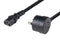 DYNAMIX 3M 3-Pin TAPON Ended Plug to IEC C13 Female Connector 10A SAA Approved Power Cord. 1.0mm copper core. BLACK Colour.