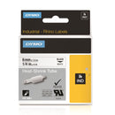DYMO Genuine Rhino Industrial Labels- Heat Shrink Tube 6mm Black on White.Made of industrial grade polyolefine and featuring a 3:1 heat shrink ratio. RoHS compliant. Temperature Rating -19C to +135C. - Office Connect 2018