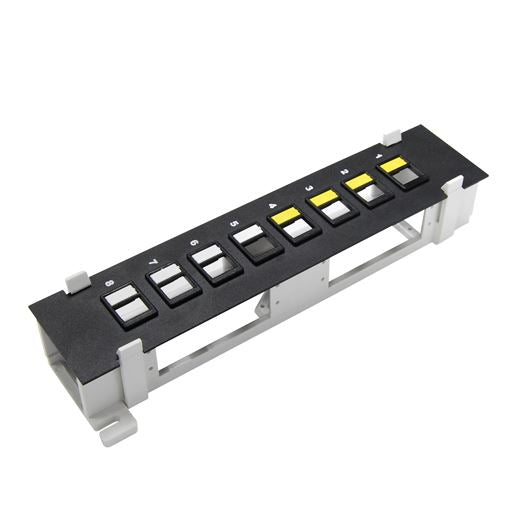 DYNAMIX Mini 8 Port Unloaded Keystone Patch Panel