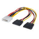 DYNAMIX Dual Port Serial ATA Power Splitter Cable, Converts standard 5.25'' power connector to 2x Serial ATA - Office Connect 2018