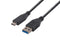 DYNAMIX 0.2M, USB 3.1 USB-C Male to USB-A Male Cable. Black Colour. Up to 10G Data Transfer Speed, Supports 3A Current.