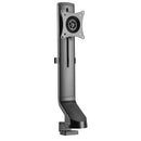 BRATECK 17-32'' Monitor desk mount. Sit/Stand workstation compatible. Max load 8Kgs. Supports VESA 75x75 & 100x100. Rotate, tilt and swivel. Colour: Black. - Office Connect 2018