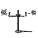 BRATECK 17-32" Dual Screen Articulating Monitor Stand. Free-Tilting Design, Sturdy Steel Base, 360 Rotary VESA Plate. VESA 75x75, 100x100, Max Load 16Kgs. Built-in Cable Management. - Office Connect 2018