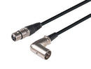 DYNAMIX 2m XLR 3-Pin Right Angled Male to 3-Pin Female Balanced Audio Cable - Office Connect 2018