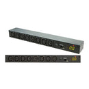 DYNAMIX 8-Port 16A Metered PDU. Power Monitoring by True RMS Meter Output: 8x 10A IEC C13, Input: 1x 16A IEC C20, 3m attached power cord. Includes Rackmount Brackets - Office Connect 2018