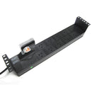 DYNAMIX 10 Outlet 2RU Horizontal Power Rail (10A) with 6kVa C-Curve MCB Circuit Breaker, on/off switch & 50mm Recessed Brackets. Cord with 10A 3 Pin Plug, Colour Black - Office Connect 2018