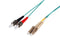 DYNAMIX 1M 50u LC/ST OM3 Fibre Lead (Duplex, Multimode) Aqua LSZH Jacket