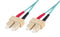 DYNAMIX 3M 50u SC/SC OM3 Fibre Lead (Duplex, Multimode) Aqua LSZH Jacket - Office Connect 2018