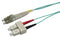 DYNAMIX 7.5M 50u LC/SC OM3 Fibre Lead (Duplex, Multimode) Aqua LSZH Jacket