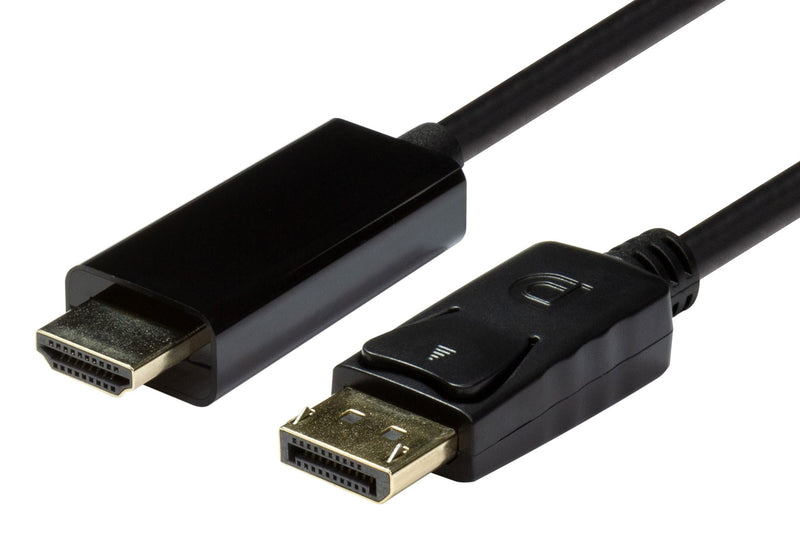DYNAMIX 2m DisplayPort 1.2 to HDMI 1.4 Monitor cable. Max Max Res: 4K@30Hz (3840x2160) - Office Connect 2018