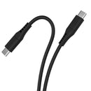 PROMATE 1.2m USB-C Data and Charging Cable. Data Transfer Rate 480Mbs. 60W Power Delivery. Durable Soft Silicon Cable. Tangle Resistant.25000+ Bend Tested. Black - Office Connect 2018