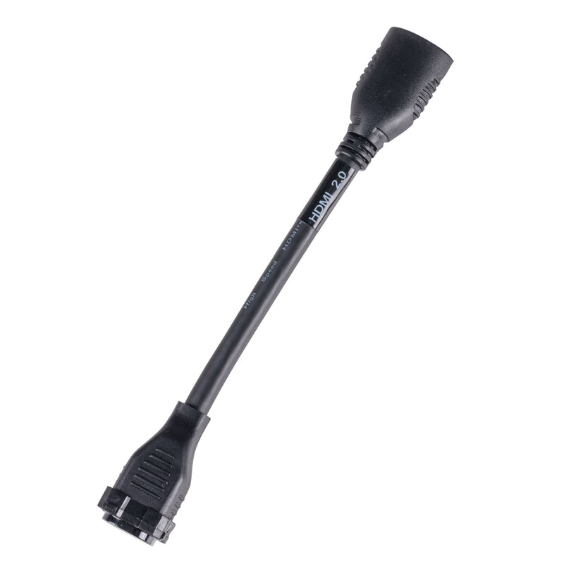 AMDEX 150mm HDMI Adapter Pigtail High-Speed With Ethernet Rated V2.1 Colour BLACK - Office Connect 2018