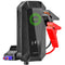 PROMATE 19000mAh Jump Starter Power Bank. 1500A/12V Peak Current. Dual Port, LED Flashlight, Wireless Charger and Safety Hammer. Smart Clamps for Short Circuit Protection LED Indicators.