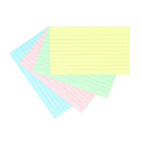 Silvine Record Cards 5x3 Ruled Assorted Colours - Office Connect 2018