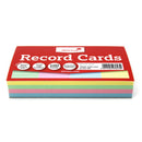 Silvine Record Cards 5x3 Ruled Assorted Colours - Office Connect 2018