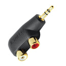 AUDIOQUEST Hard-Mini Adaptor 3.5mm  Stereo Male - Dual RCA Female. NOT FOR BRIDGES AND FALLS   7-10 Day Lead Time - Office Connect 2018
