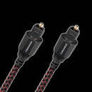 AUDIOQUEST Cinnamon 16M Optical Cable. Low Dispersion, HIgher Purity Fibre. Jacket - Red-Black Braid  7-10 Day Lead Time - Office Connect 2018