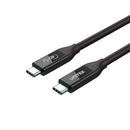 UNITEK 0.8m USB4 USB-C to USB-C Cable. Supports up to 40Gbps Transfer Rate, 100W 20V/5 A Power Delivery. 8K Ultra HD Display. Compatible with Thunderbolt 3 and 4 USB 4.0  USB-IF Certified. Black - Office Connect 2018