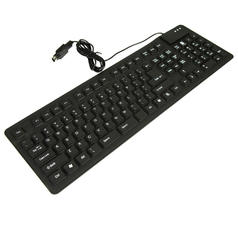 DYNAMIX Flexible USB Keyboard 109 keys. Black Colour. - Office Connect 2018
