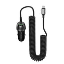 PROMATE 33W Car Charger with USB-C Cable. Output USB-A and USB-C. Qualcomm 3.0 18W Quick Charge. Over Charging and Short Circuit Protection. Compatible with all USB Chargeable Devices - Office Connect 2018