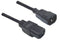 DYNAMIX 3M IEC Male to Female 10A SAA Approved Power Cord. (C14 to C13) 1.0mm copper core. BLACK Colour.