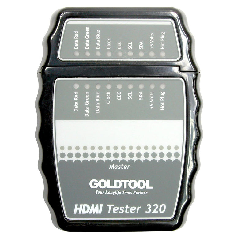 GOLDTOOL HDMI Cable Tester. Check & Troubleshoot the PIN Connections of HDMI Cables Quickly & Easily. 9V Battery & Case Included.