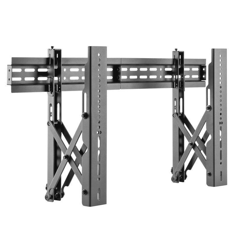 BRATECK 37"-70" Pop-Out Video Wall Mount Bracket. Max Load 45kg. Lateral Shift Brackets with Built-In Level Adjustment. Anti Theft Locking Hole. Max. VESA 800 x 400. Black - Office Connect 2018