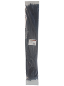 POWERFORCE Cable Tie Black UV 940mm x 9mm Weather Resistant Nylon. Pack of 100. Made from U.L. Approved Nylon 6/6 with Flamability Rating of UL 94V-2. - Office Connect 2018