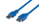 DYNAMIX 2m USB 3.0 USB-A Male to Female Extension Cable. Colour Blue - Office Connect 2018