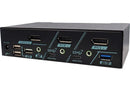 REXTRON 2-Port USB-C KVM Switch. 4K@144 DisplayPort, USB-C 3.2 Gen 2, Audio Switching, Hotkey Control, HDR10 Support, HDCP 2.2 & HDCP 1.4, Plug-&-Play, Supports MST. - Office Connect 2018