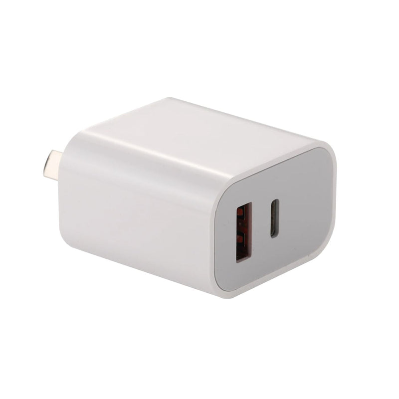 JACKSON 18W Dual Port USB Wall Charger with 1x USB-A & 1x USB-C Ports. Fast Charge 18W PD. - Office Connect 2018