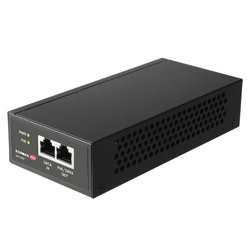 EDIMAX 90W Gigabit PoE++ Injector. Delivers Power & Data up to 100m. Easy Plug & Play. Built-in Short Circuit Protection. Wall-mount & Metal Housing. - Office Connect 2018