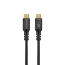 PROMATE 1M USB-C to USB-C Cable. Supports Thunderbolt 3, 240W Super Speed Fast Charging, 40Gbps Data, & 8K@60Hz Res. Nylon Braided. Protects Against Over Charging. Black Colour.