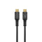 PROMATE 1M USB-C to USB-C Cable. Supports Thunderbolt 3, 240W Super Speed Fast Charging, 40Gbps Data, & 8K@60Hz Res. Nylon Braided. Protects Against Over Charging. Black Colour.