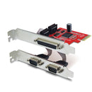 UNITEK 2 Port Serial + 1x Port Parallel PCI-E Card, Includes Low Profile Brackets. - Office Connect 2018