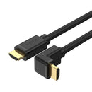 UNITEK 3M 4K HDMI 2.0 Right Angle Cable with 90 Degree Elbow. Supports HDR10, HDCP2.2, 3D & 7.1 Surround Sound. Gold-Plated Connectors. - Office Connect 2018