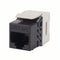 DYNAMIX Slimline Cat6A UTP jack. Colour Black