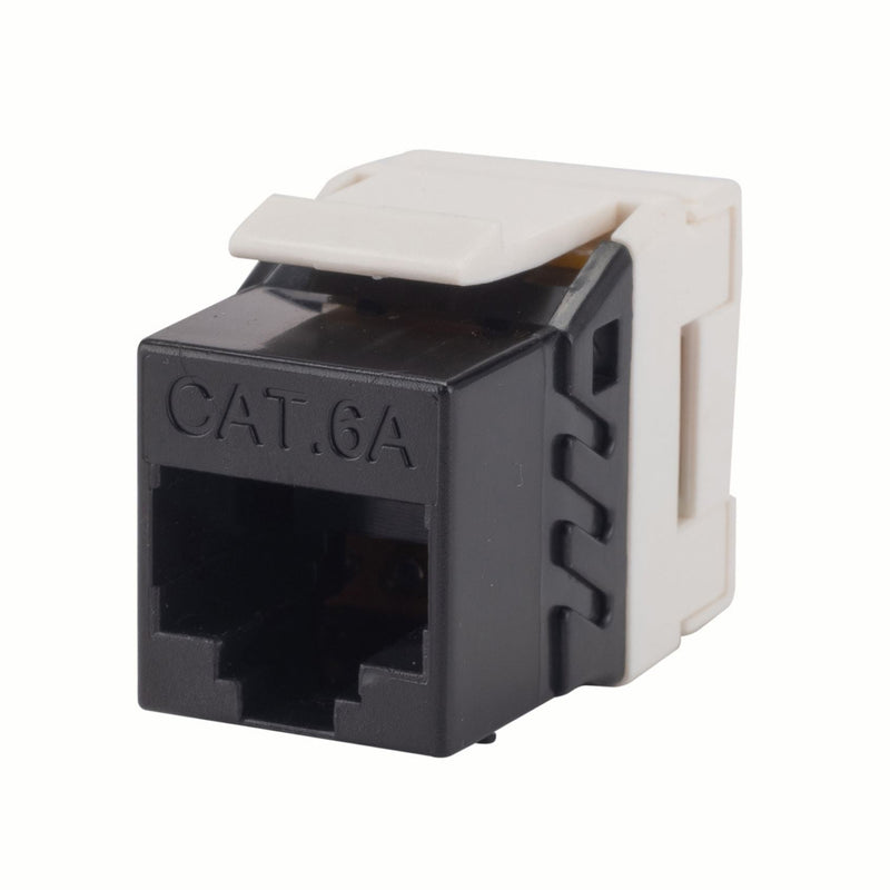 DYNAMIX Slimline Cat6A UTP jack. Colour Black