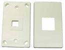DYNAMIX Single Port RJ45 Keystone Face Plate - 2x piece. Horizontal Mount - Office Connect 2018