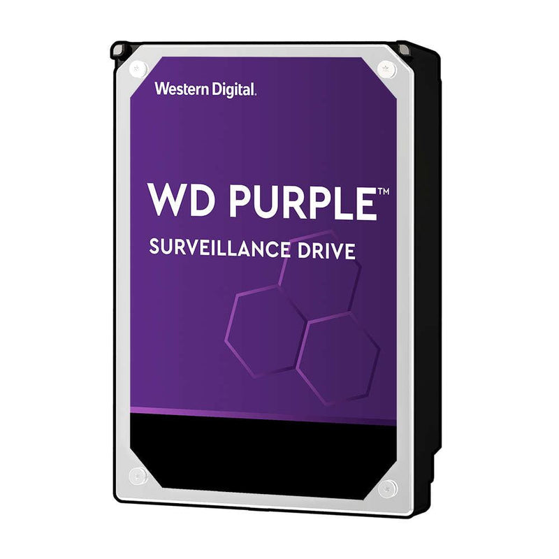 WESTERN DIGITAL 4TB Purple 3.5" Surveillance Internal HDD SATA3 64MB Cache, 24x7 Always on. Up to 64 Cameras Per Drive. Tarnish Resistant Components. 3YR Warranty Designed for Personal, HO or SMB