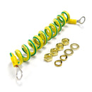 DYNAMIX 4 Piece Earth Wire Kit. Includes: 4x 0.5m Fully Extended Ultra-Flex 4.0mm 2 Coiled Cable. Earth Stickers Bolts and Washers. - Office Connect 2018