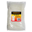 POWERFORCE Cable Tie Natural 102mm x 2.5mm Nylon Pack of 1000. Made from U.L. Approved Nylon 6/6 with Flamability Rating of UL 94V-2 - Office Connect 2018