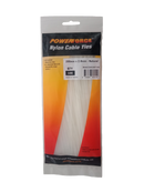 POWERFORCE Cable Tie Natural 200mm x 2.8mm Nylon Pack of 100. Made from U.L. Approved Nylon 6/6 with Flamability Rating of UL 94V-2 - Office Connect 2018