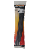 POWERFORCE Cable Tie Black UV 280mm x 7.6mm Weather Resistant Nylon. Pack of 100. Made from U.L. Approved Nylon 6/6 with Flamability Rating of UL 94V-2. - Office Connect 2018