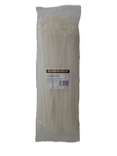 POWERFORCE Cable Tie Natural 380mm x 7.6mm Nylon Pack of 100. Made from U.L. Approved Nylon 6/6 with Flamability Rating of UL 94V-2 - Office Connect 2018
